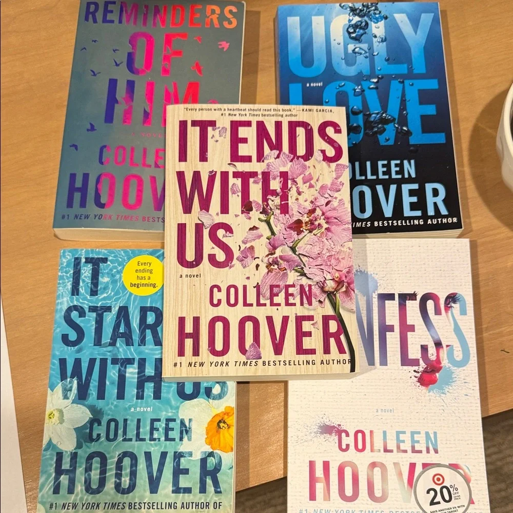 Colleen Hoover Book Set - Multicolor Covers - Picture 1 of 1